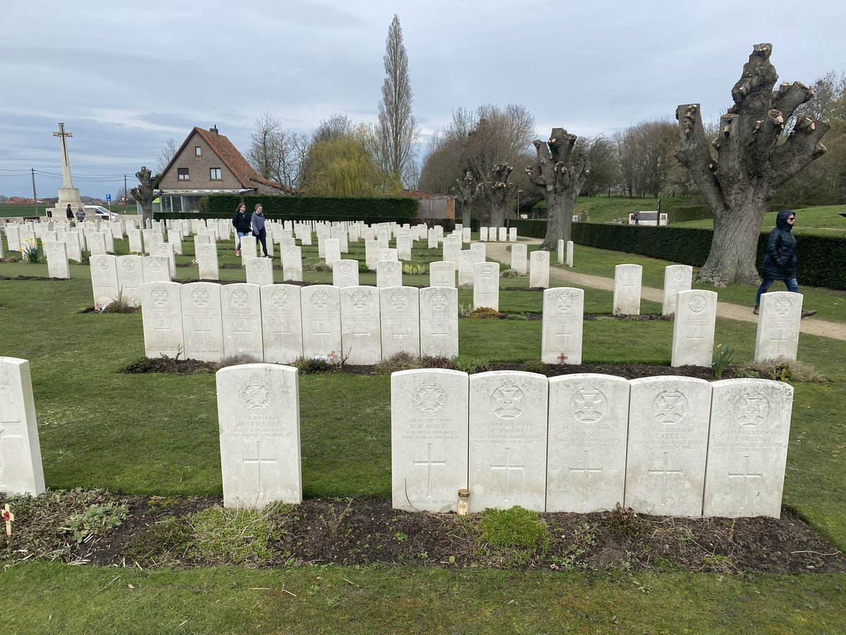 DayslandS's tweet photo. Our adventures continued yesterday as we saw Essex Farm Cemetery,       Flanders Fields Museum and spent time touring around Ypres. #brsd https://t.co/P8SqaQM0pF