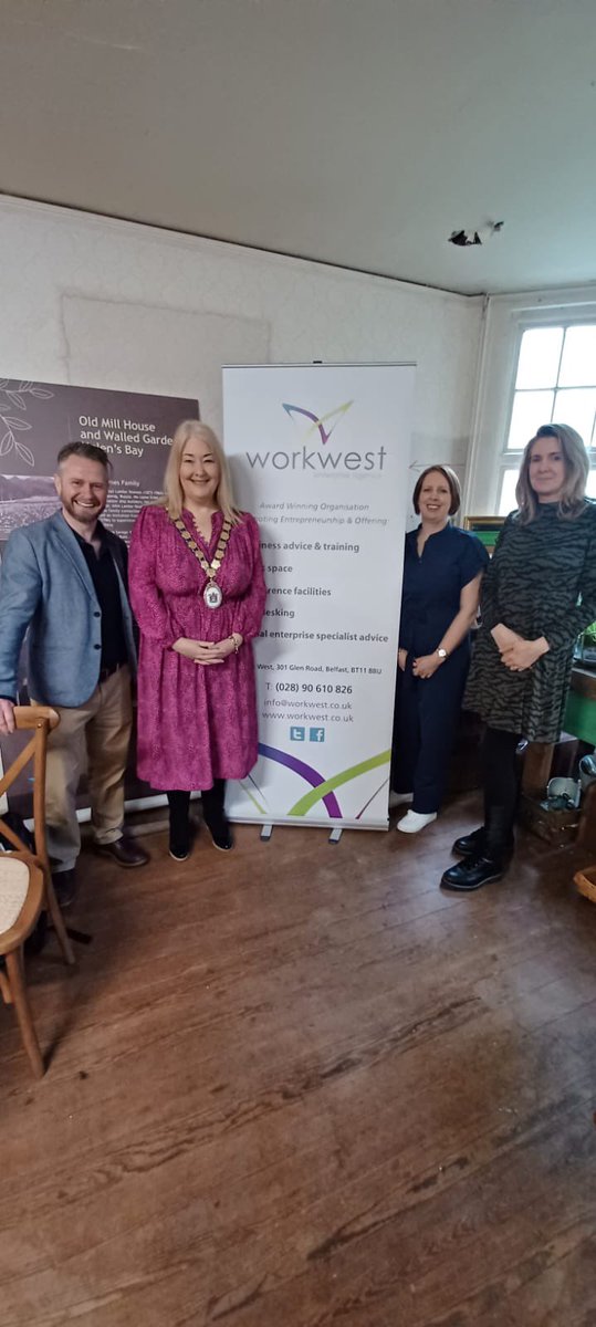 work_west's tweet photo. Our thanks to Lorraine #WalledGardens #HelensBay for hosting @ANDborough #ANDSEP final session today greeted by @KarenDouglas_NI & hear from our clients @B00M_Collective @YMCANorthDown with kind words from @behind_stable on the value of #socialenterprise in the Borough https://t.co/IMsMTFOWKm