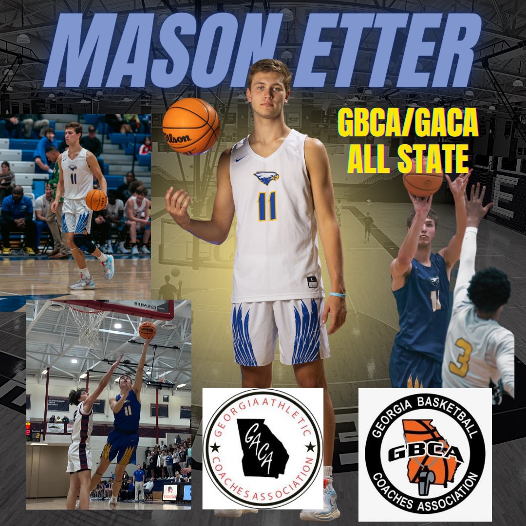 Congrats to @etter_mason for being recognized by @GACACoaches and @GAcoaches as an All-State player in Georgia!! Great honor for a great young man!