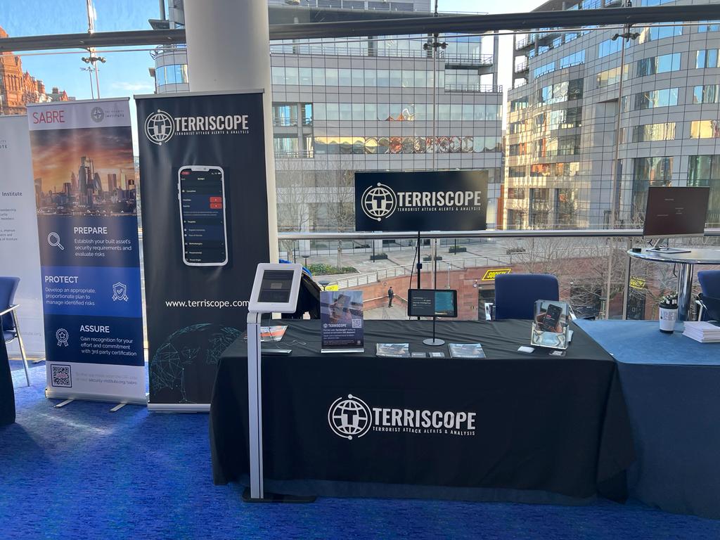 TerriscopeApp's tweet photo. In the last few weeks, the #Terriscope team have had the pleasure of attending two great security events. The first was the Home Office Policing &amp; Security Event, followed by The Counter Terrorism Risk Management Event.

#UnderstandTheThreat # ProtectDuty #Counterterrorism https://t.co/BOiEhdkTkC