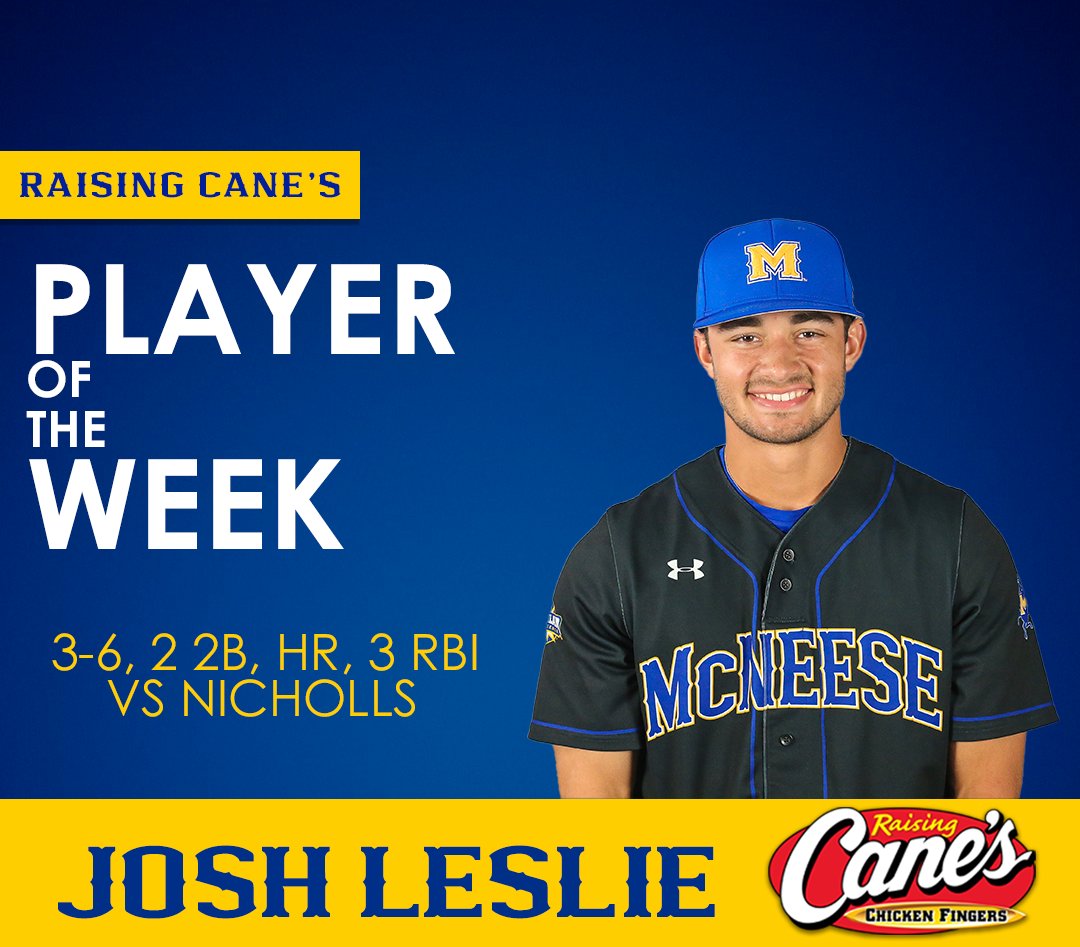 Congratulations to this week's 𝙍𝙖𝙞𝙨𝙞𝙣𝙜 𝘾𝙖𝙣𝙚'𝙨 𝙋𝙡𝙖𝙮𝙚𝙧 𝙤𝙛 𝙩𝙝𝙚 𝙒𝙚𝙚𝙠! 🤠

#GeauxPokes | #GreauxPokes | #RaisingCanesPOTW