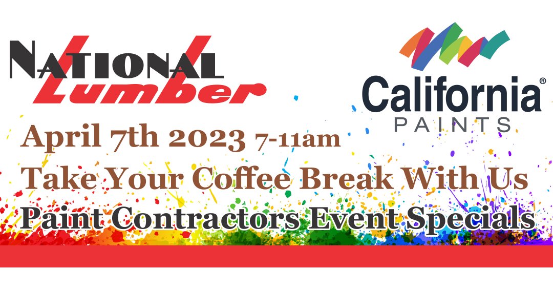 Paint Contractors! Visit our NEWTON store on April 7th and have your Coffee Break with us 7-11am conta.cc/42GoO4w
conta.cc/3M4EoRI