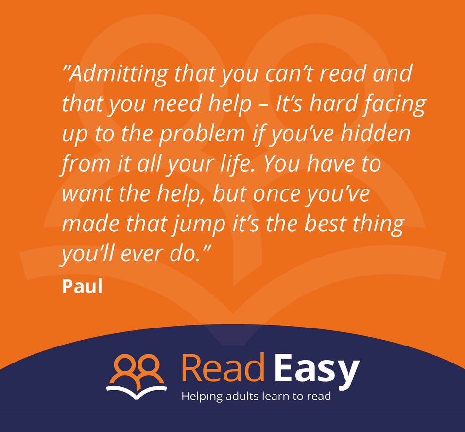 ReadEasyBarnet's tweet image. Nobody should feel embarrassed about not being able to read, but we know people do. Asking for help is the hardest step.