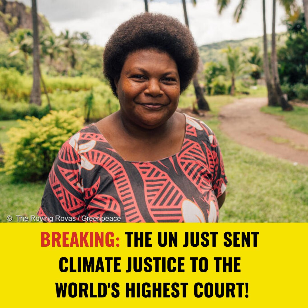 Greenpeace International (@greenpeace) on Twitter photo Congratulations to the Vanuatu Government, its legal advisers <a href="/blueoceanlaw/">Blue Ocean Law</a> and the Pacific students <a href="/pisfcc/">Pacific Islands Students Fighting Climate Change</a> who have driven this forward.
It is an honour working with you all on this ground-breaking initiative. ๐ #ICJAO4Climate Congratulations to the Vanuatu Government, its legal advisers <a href="/blueoceanlaw/">Blue Ocean Law</a> and the Pacific students <a href="/pisfcc/">Pacific Islands Students Fighting Climate Change</a> who have driven this forward.
It is an honour working with you all on this ground-breaking initiative. ๐ #ICJAO4Climate