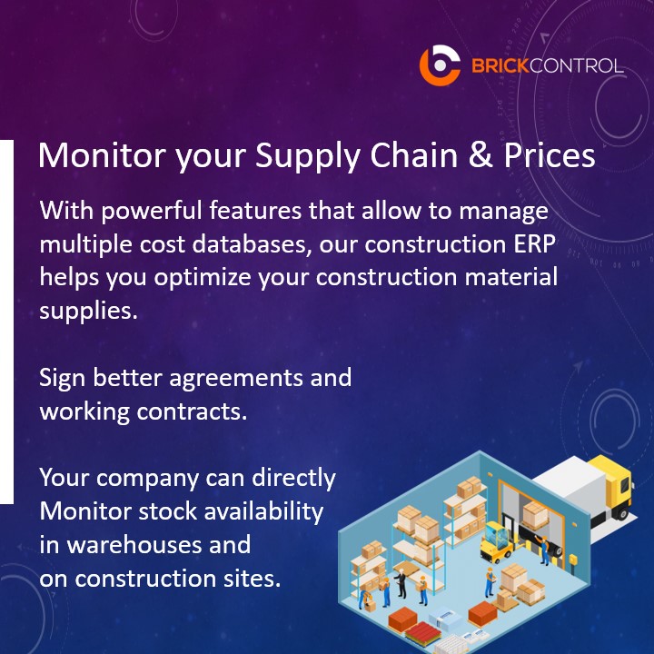 brickcontrol's tweet photo. Do you want to learn how to optimize logistics on construction sites? Collaborate effectively among warehouse managers, procurement managers, and project managers. Find out 3 key features that our ERP offers 3 for efficient construction materials management. #logistics #ERP https://t.co/yhmwgXF9C6