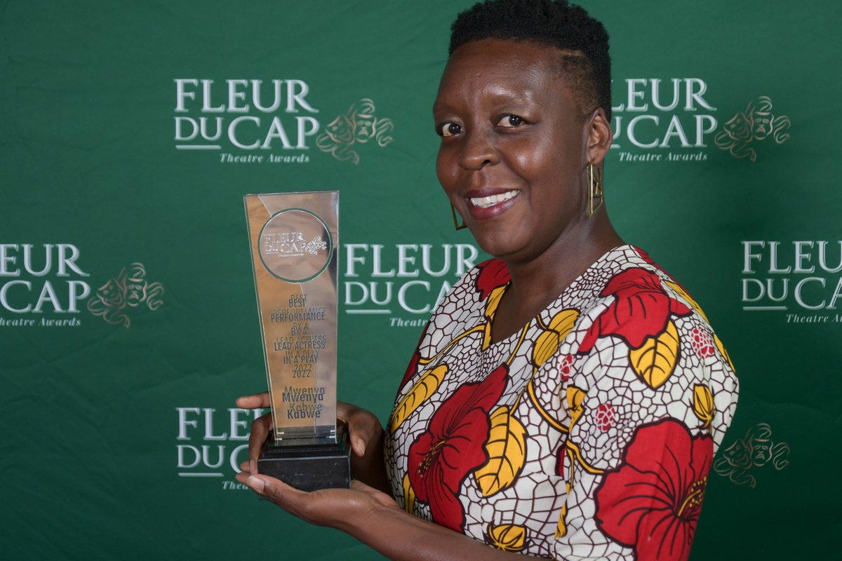 CTTheatreAwards's tweet photo. 3. Mwenya Kabwe received the Award for Best Performance by a Lead Actress in a Play for her role as Rosa Feigel, in Nadia David's Fleur du Cap Theatre Award-winning play Hold Still.
Image credit: Jeffrey Abrahams
#FdCTheatreAwards #DistellArts https://t.co/GLsh5rdKwm
