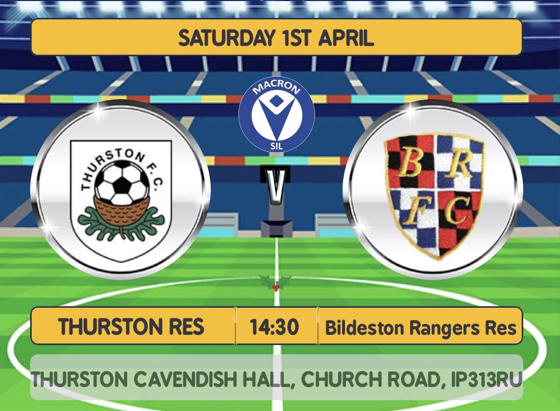 We have the reverse fixture against <a href="/ThurstonFC/">Thurston FC</a> for another tough game as we go on the hunt for another 3 points 🔴⚫️🔵⚪️