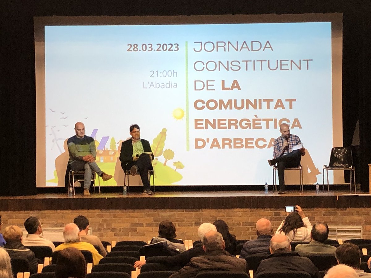 Impulsem les primeres pases de la Comunitat Energètica d’Arbeca. Sense sostenibilitat no hi ha futur.