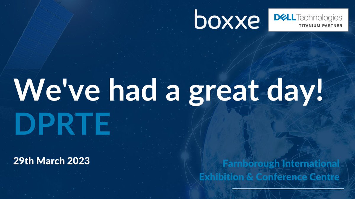 It's been an incredible day at @DPRTE 👋🏼 Thanks for stopping by our stand and trying out the #rugged @DellTech kit!⚡️ #DPRTE #MOD #DIO #DSTL #Procurement #Supplychain