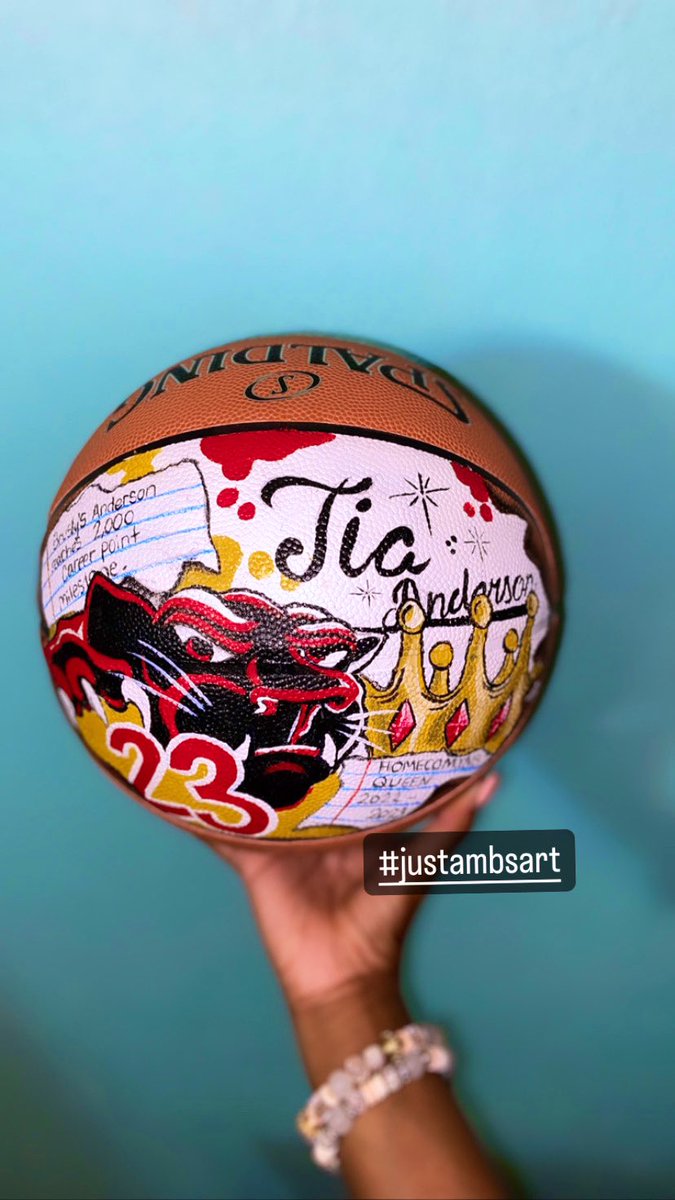 justamb_'s tweet photo. #justambsart meets #bruslyhighladypanthers ๐คโค๏ธ ITS THAT TIME OF THE YEAR. Get your custom keepsake orders in TODAY ๐ฅ๐ฅ๐ฅ๐ฅ
โค๏ธ๐ค๐ค Congratulations to this special senior for her outstanding achievements!!!!
.
.
.
.
.#theartplug
#custombasketballs #handpainted #customkeepsake https://t.co/BVlVTSMZqT