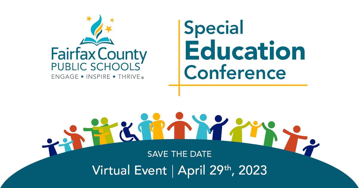fcpsnews's tweet photo. Mark your calendars for the 18th Annual Special Education Conference. On Sat, Apr. 29, 2023, some of the industry's leading experts in special education will speak with parents, teachers, and students and share valuable information. Registration opens on Apr. 1. https://t.co/XTucIwfLhV