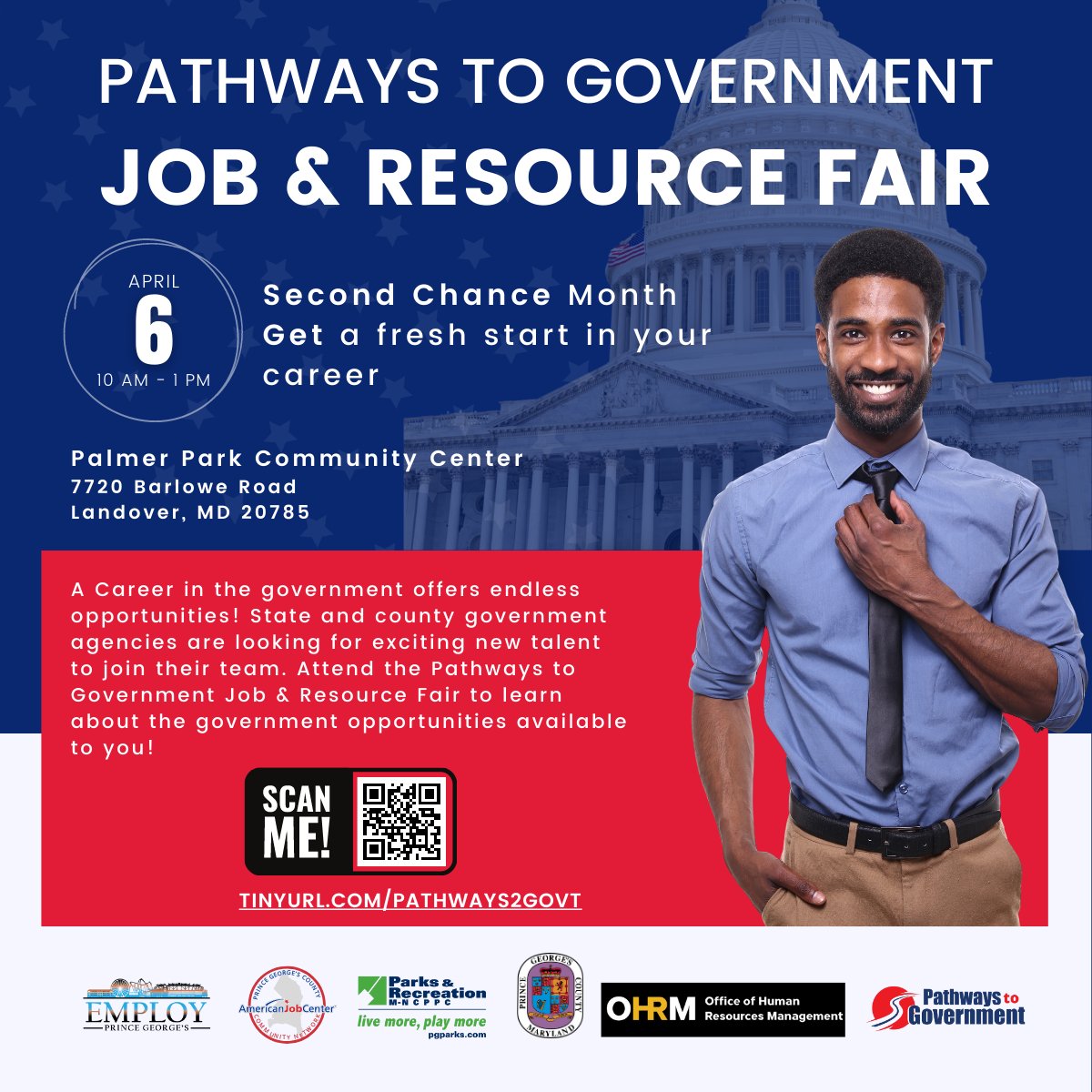 Get a fresh start in your career! Join us for the Pathways to Government Job & Resource Fair to learn about the government opportunities available to you! Stop by the M-NCPPC table to learn how you can join our award-winning team! #WorkWhereYouPlay
bit.ly/42NHXBB