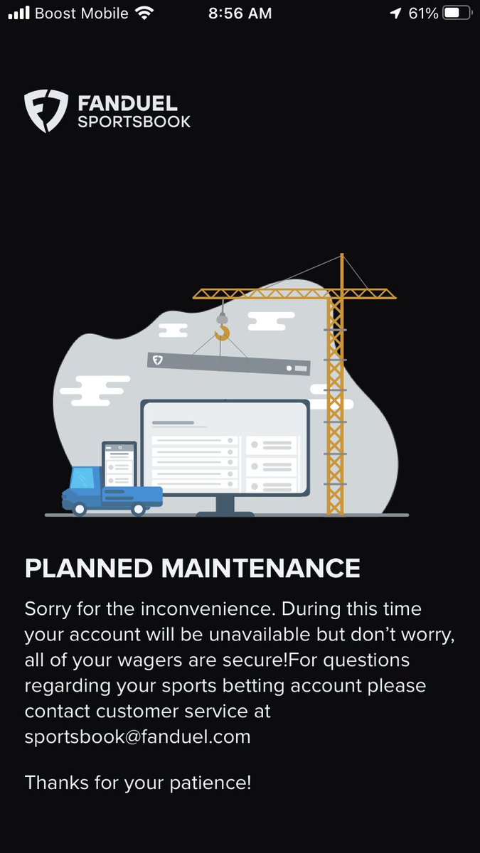 phewpac's tweet photo. @FanDuel_Support I am reaching out regarding the maintenance. The tile table went away . What is going on ? https://t.co/TAkN1jLKva