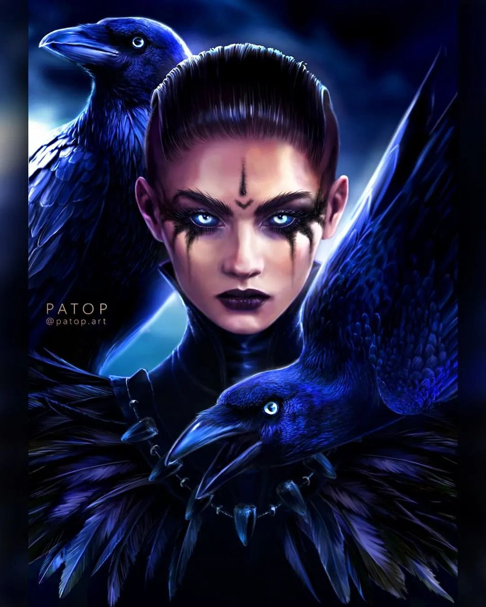 Powerful portrait by <a href="/patop_art/">PATOP ART</a>.🖤 

Patricia uses her Wacom to combine realism and fantasy elements to create fantastic artwork. ✨ 🖊️

#MadewithWacom #digitalart #digitalpainting #art #fantasy