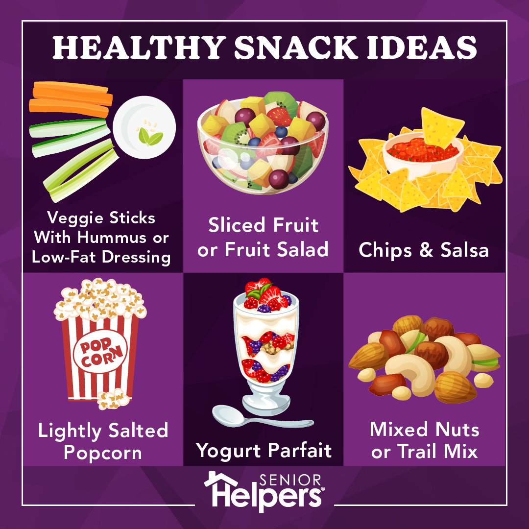 SrHelpersNatl's tweet photo. Maintaining energy and healthy blood glucose levels between meals is important for seniors. Here are some quick and healthy snack suggestions to switch up your snacking game!
#nationalnutritionmonth #seniornutrition #seniorcare #seniorhealth #snackoptions #snackideas https://t.co/htgqJHytHV