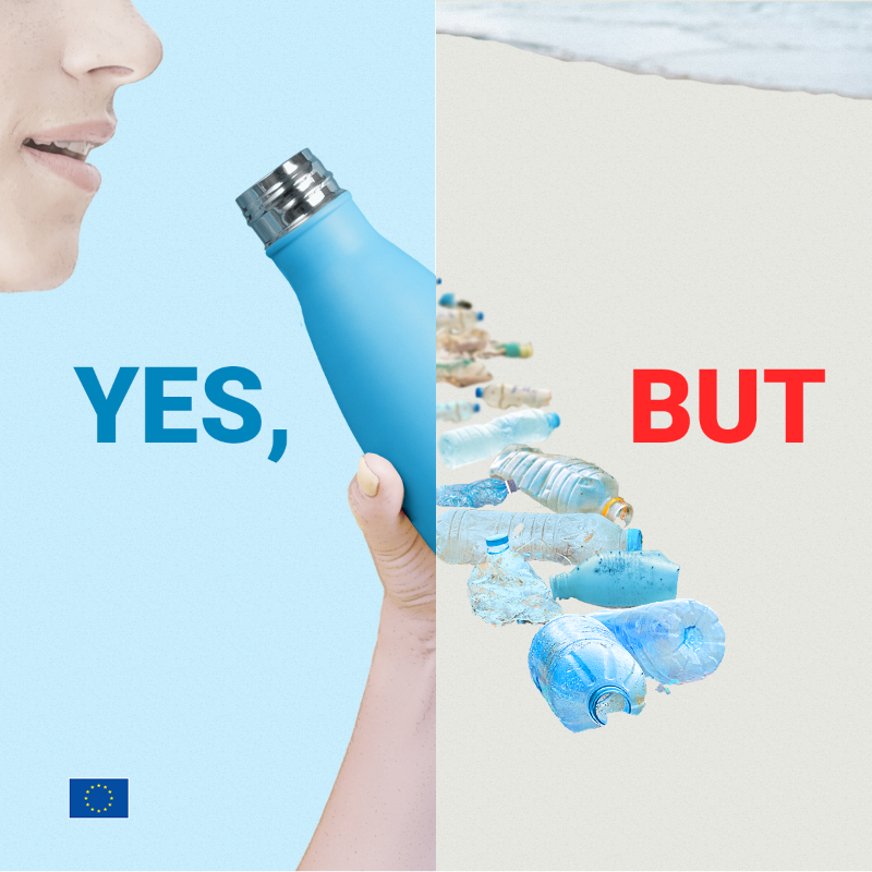 EU_Commission's tweet photo. It is estimated that up to 37 million tonnes of plastic waste will reach the ocean annually by 2040.

We are united to reduce waste, with:

🔹 Right to Repair initiative
🔹 rule on single-use plastic products
🔹 Farm to Fork strategy

Let's make every day a #ZeroWasteDay! https://t.co/XYGybtqVj8