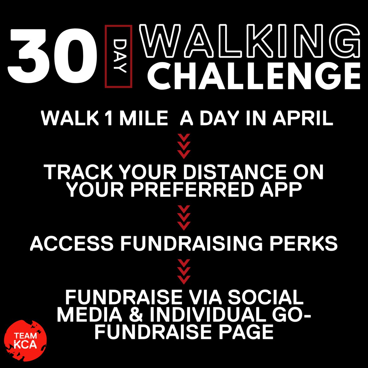 keepachildalive's tweet photo. Are you up for a challenge?
Join KCA this April for our 30-day walking challenge!
https://t.co/K9dGSz6b5m
or email suzane@keepachildalive.org
#KCA #keepachildalive #TeamKCA #walkathon #30daychallenge #aprilchallenge https://t.co/gnWuYH2JuJ