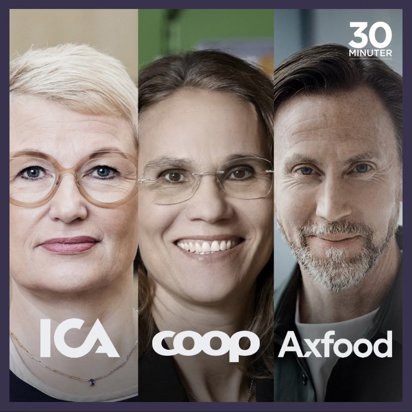 Vi på #30minuter har bjudit in ledningen för de stora matjättarna - ICA, COOP och Axfood för att fråga varför maten har blivit så dyr. Alla har tackat nej. Det tycker vi är anmärkningsvärt och tråkigt. @ICAGruppen <a href="/CoopSverige/">CoopSverige</a> <a href="/axfood/">Axfood</a> <a href="/carolinaneurath/">Carolina Neurath Bengtsson</a>