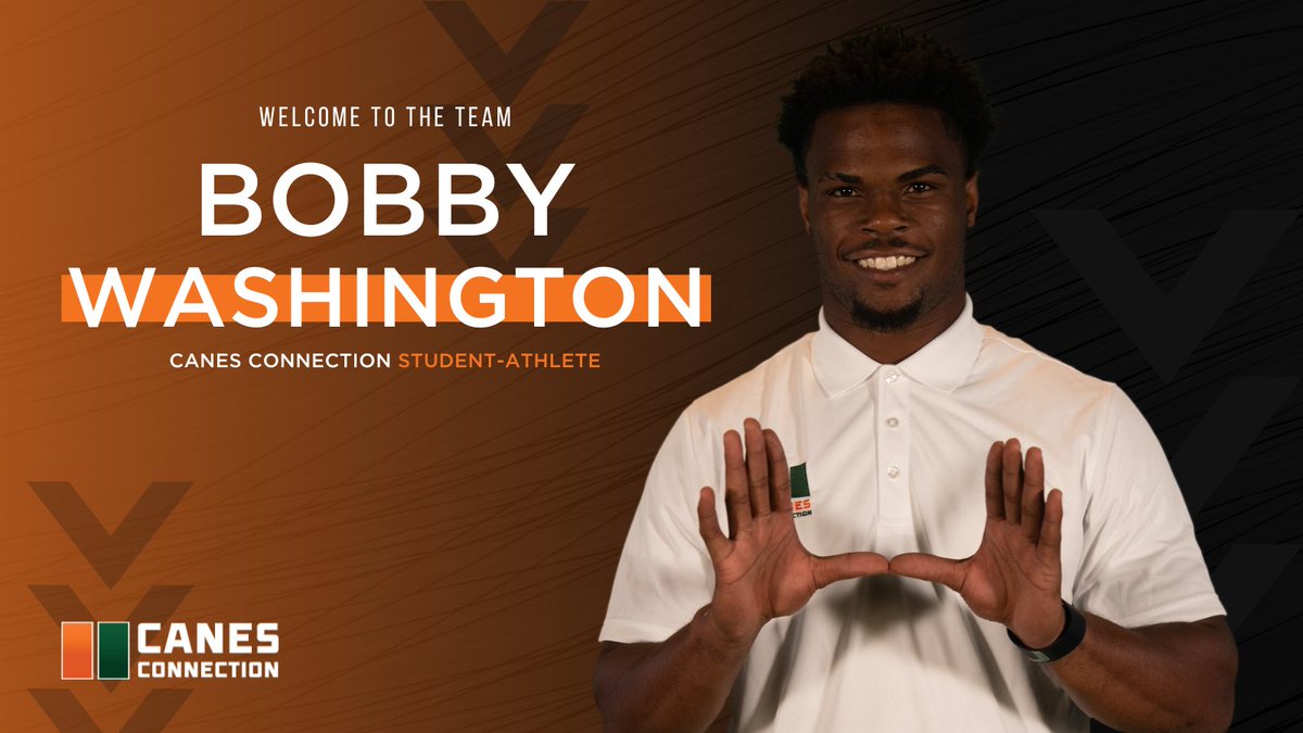 CanesConnection's tweet photo. Canes Connection is thrilled to announce our relationship with Bobby Washington. Welcome to the team, Bobby! 🙌  @BobWashington0 #CanesConnection #WelcomeToTheTeam #GoCanes https://t.co/lAcOPO1pNj