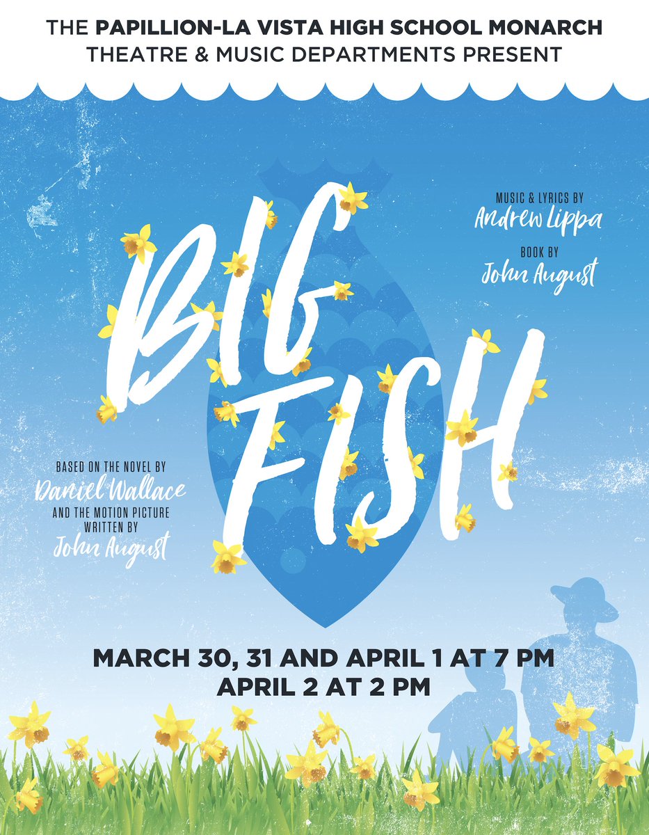 PLPulse's tweet image. Monarch Theatre and Music Departments Present!

Big Fish 🐟 

This Thursday, Friday, Saturday and Sunday
📍 PLHS Auditorium
🎟 showtix4u.com/event-details/…