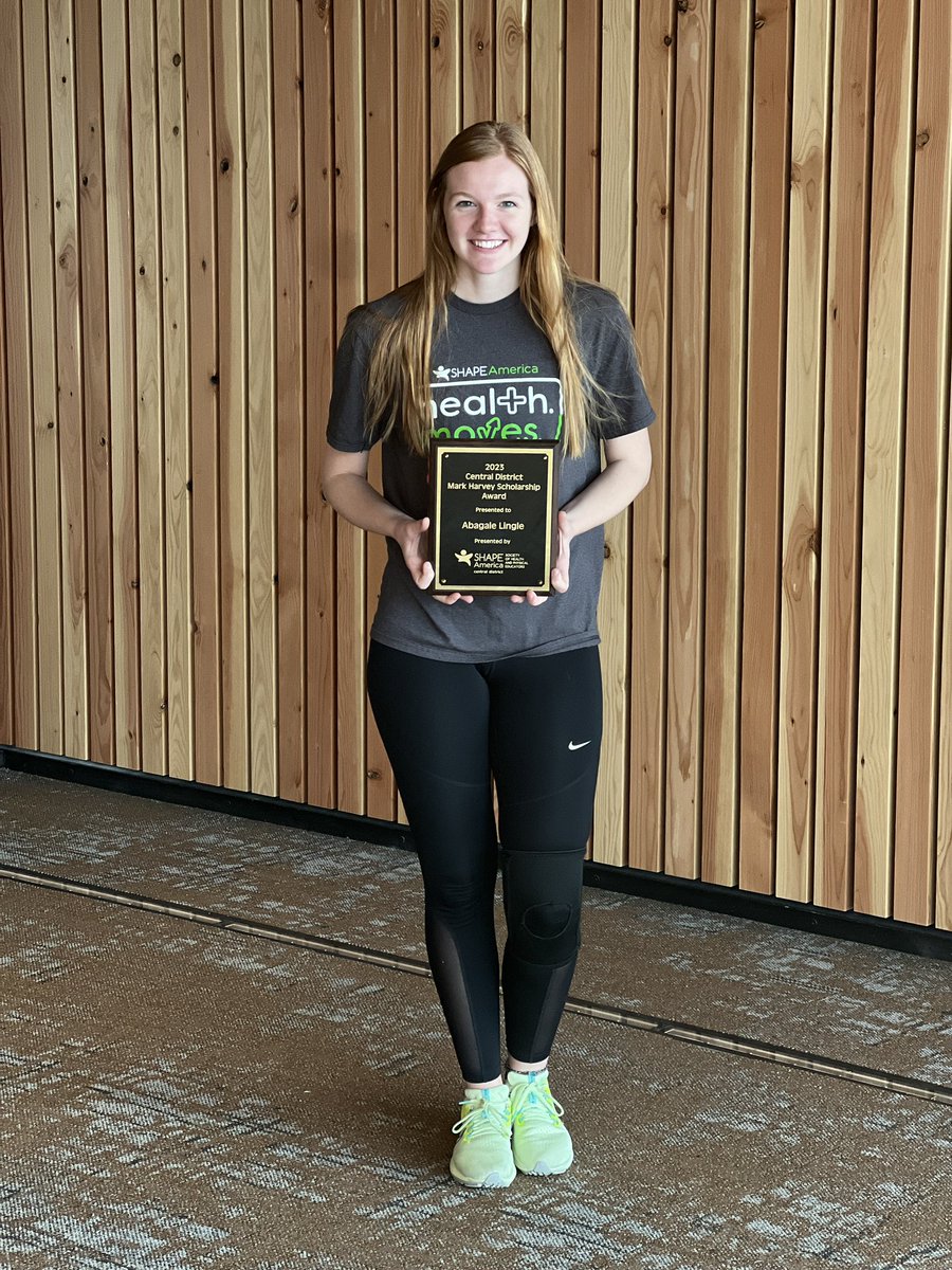 Abagale Lingle (@abagale_lingle) on Twitter photo Extremely honored to have been awarded the Central District Mark Harvey Scholarship Award for future leaders!!
Thank you <a href="/SHAPEAmericaCD/">SHAPE America CD</a> for all the support you give 💚
#SHAPEseattle Extremely honored to have been awarded the Central District Mark Harvey Scholarship Award for future leaders!!
Thank you <a href="/SHAPEAmericaCD/">SHAPE America CD</a> for all the support you give 💚
#SHAPEseattle