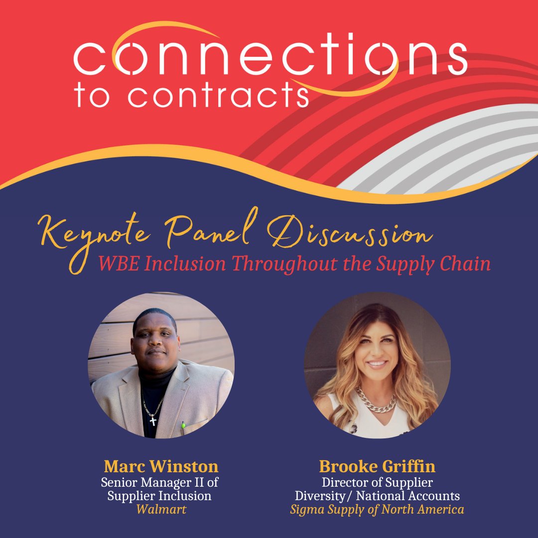 On-site registration is still available! You don't want to miss this keynote luncheon panel featuring Marc Winston of Walmart and Brooke Griffin of Sigma Supply of North America. Learn more at bit.ly/Connections2Co… #WBCSTransform #WBCSEvent