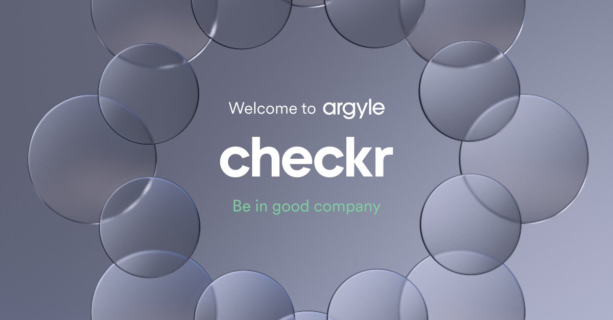 withArgyle's tweet photo. We’re proud to announce that @checkr has partnered #withArgyle!
Checkr is an award-winning platform using #AI to make background checks faster and easier. We’re excited to help them uplevel their services through payroll accessibility! #BeInGoodCompany https://t.co/JxuiaDYLOK