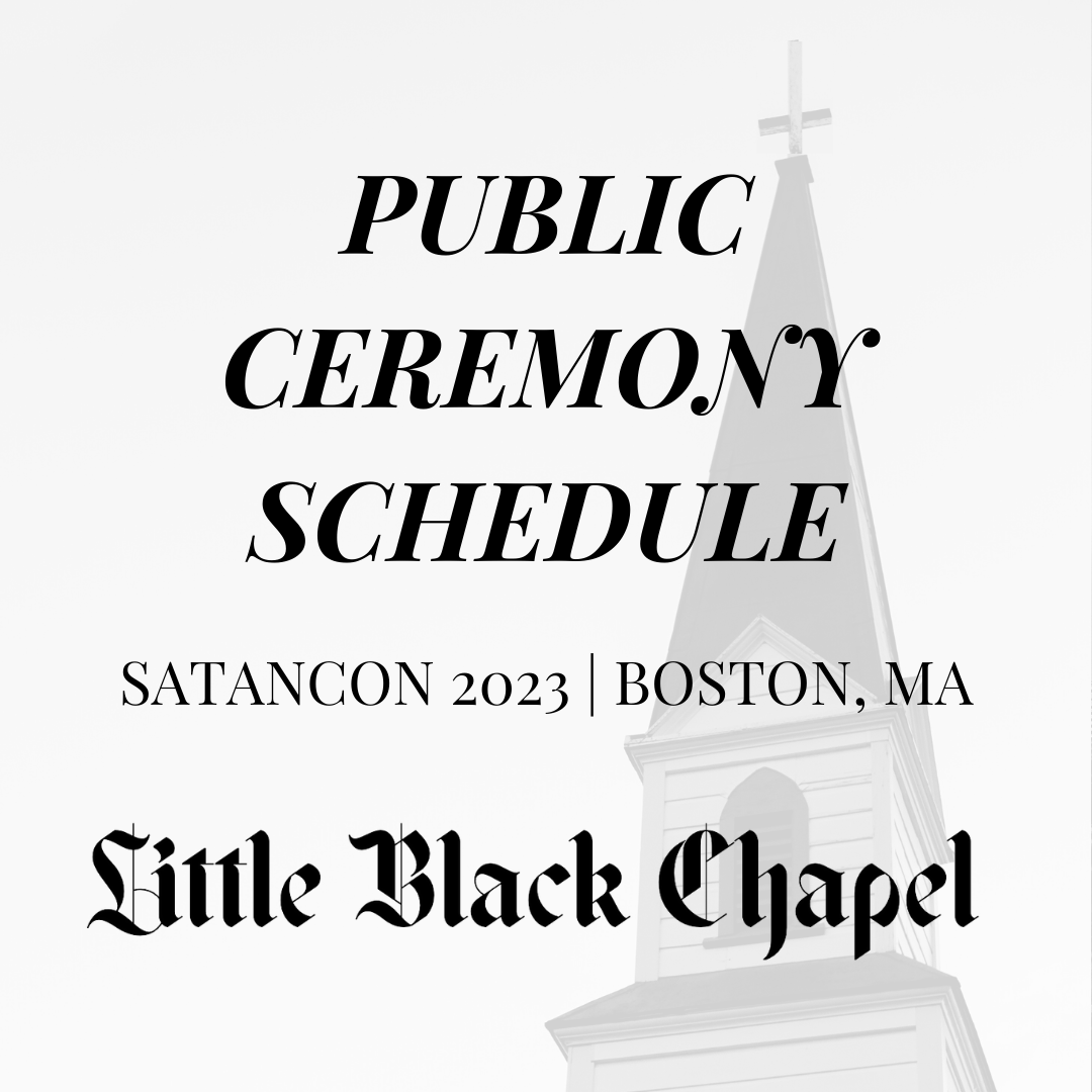 satanic_temple_'s tweet photo. The TST Ceremonies Team &amp; Caretakers of @SatanicEstate are excited to debut Little Black Chapel at SatanCon 23! Serving as a sacred space &amp; gallery for custom altars showcasing campaigns and projects, it will also host an array of public &amp; private rituals! We'll see you there!🤘 https://t.co/hcBTbAg4vT