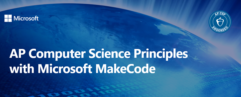 MSMakeCode's tweet photo. Teaching the @CollegeBoard @APforStudents CS Principles course next year with MakeCode?  Sign up for free, online Professional Development workshops this summer: https://t.co/L9sXECJjW5 https://t.co/k59EryjAvs