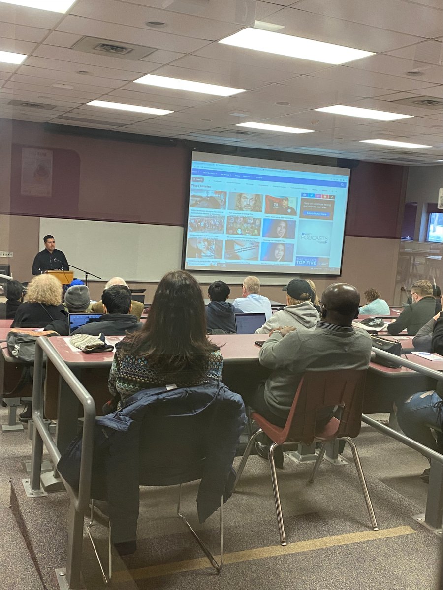 Thank you Darrell Stranger <a href="/APTNNews/">APTN News</a>  for your informative and interesting presentation at the 39th Annual Marjorie Ward Lecture last night
#publicspeaking #majorie