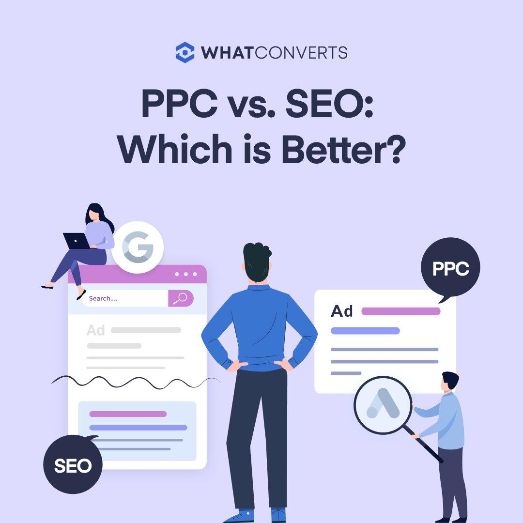 whatconverts's tweet image. PPC 🏆 Targeting, impact speed, synergy, measurability
SEO 🏆 Price, competition, impact growth, ROI

WhatConverts helps you know what you’re making from each channel to understand the value of your marketing! Learn more: ow.ly/XKxq50Nv0Bw

#whatconverts #leadtracking #ROI