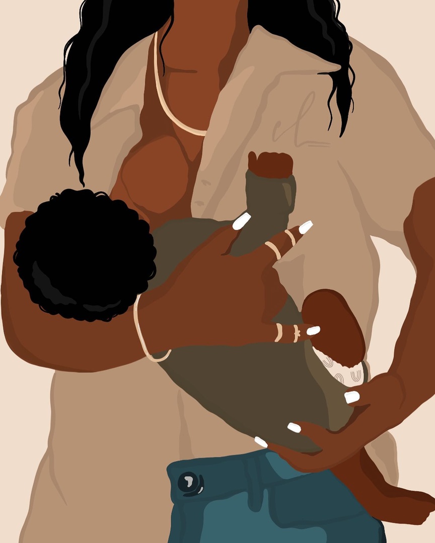 BEBlkCentering's tweet photo. Let's talk about breastfeeding! 💬 

Where are you at on your journey? What surprised you about breastfeeding? If you could tell a pregnant, planning to breastfeed parent anything, what would it be?

🎨: @sewnpress

#BlackMaternalHealth #BlackBreastfeeding #NormalizeBreastfeeding https://t.co/1sxyjkYZJI