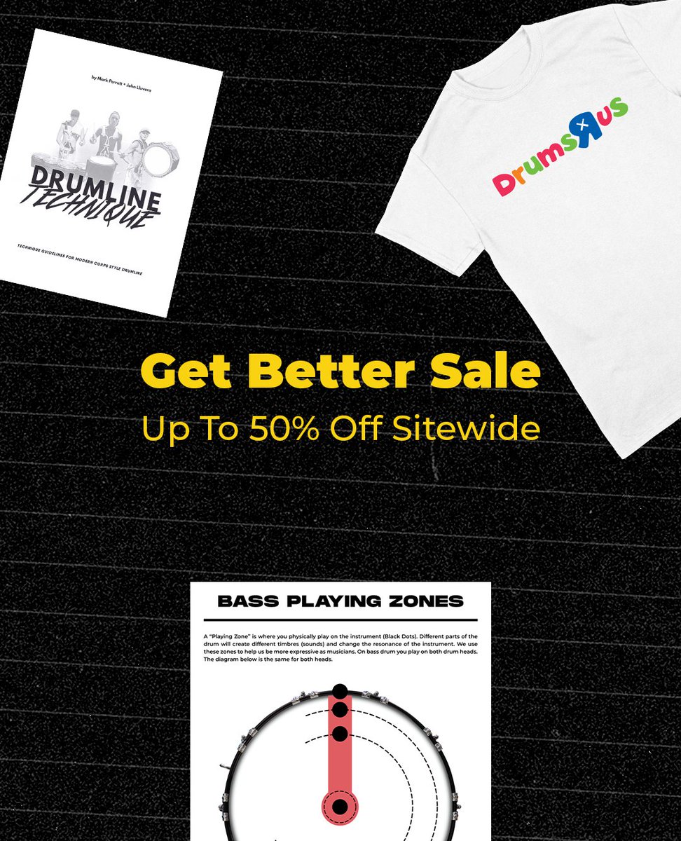 Get Better Sale! Up to 50% off sitewide on shop.gridbookpercussion.com!

#Drumline #MarchingPercussion #MarchingBand #MarchingArts #Percussion #PercussionEducation