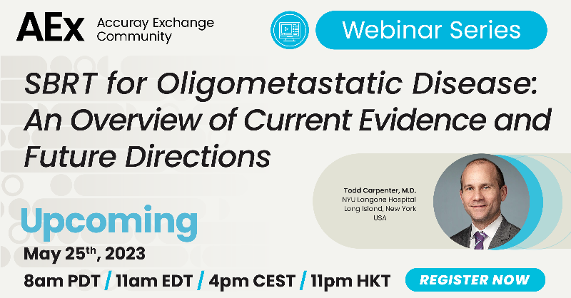 Accuray_Fr's tweet photo. Avez-vous pensé à vous inscrire à notre webinar #AccurayExpandRT du 25 mai dédié à la #SBRT des maladies oligométastatiques, présenté par Todd Carpenter @NYULangoneLI & modéré par Barbara Alicja Jereczek-Fossa @IEOufficiale ? #AccurayExpandRT #RadOnc #Cancer #ExpandCurativePower
