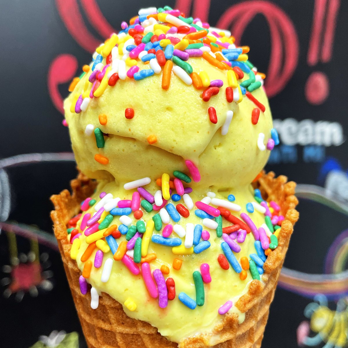 If you know Go and our deliciously adventurous flavors, you know EXACTLY which ice cream is back this week - looking at that eye-popping color!! (Or visit goicecreamgo.com for a hint) Come by for a scoop or two! Wed-Fri 3-9, Sat &amp; Sun 12-9!