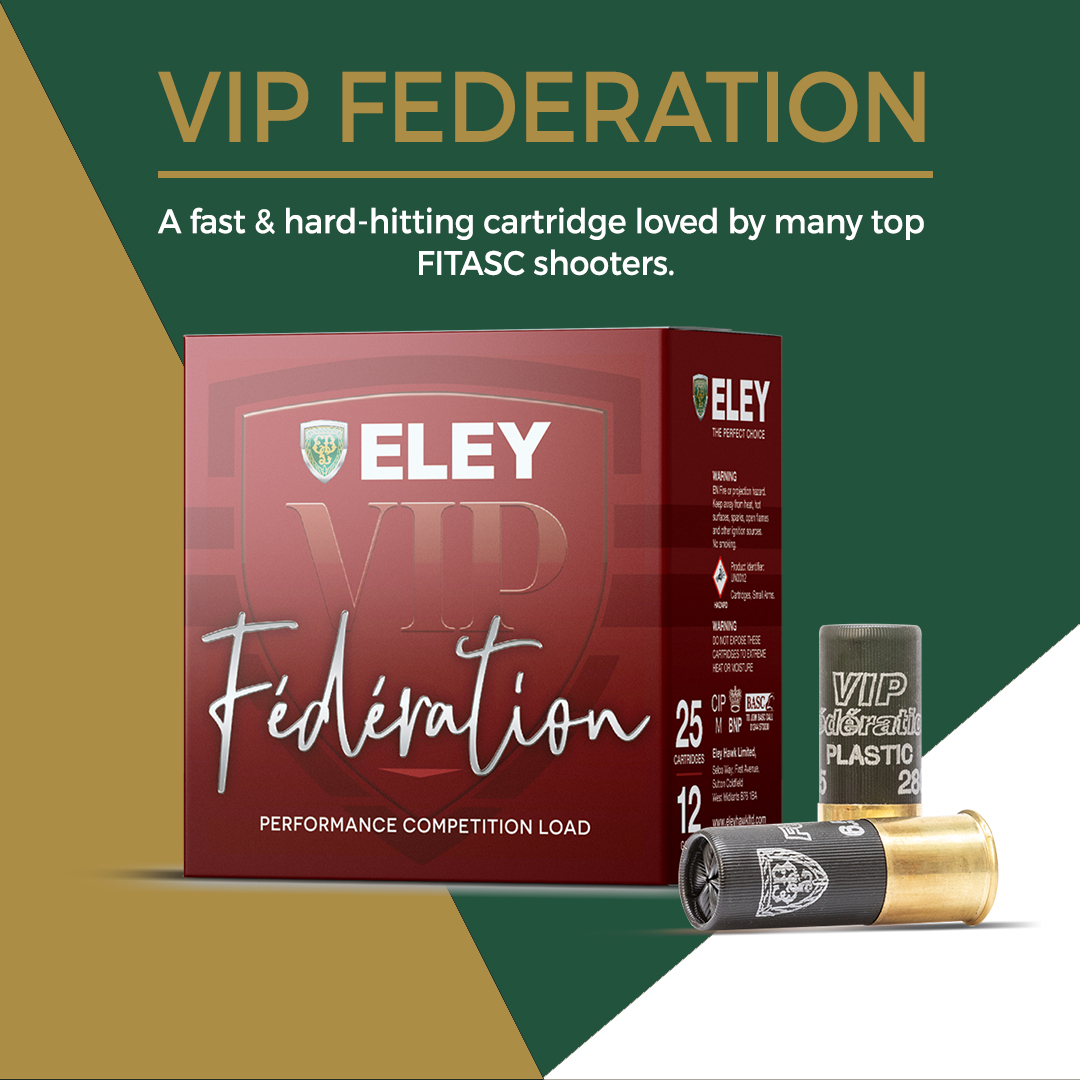 EleyHawk's tweet photo. Delivering high velocities and powerful clay breaks, the VIP Federation is #ThePerfectChoice for FITASC and Sporting layouts. The varied shot sizes are ideal for many elite shooters for long-distance and varied targets ๐ฏ
See more: https://t.co/h32iTxog6V
#eleyhawk #VIPRange https://t.co/T1lypdlH3u