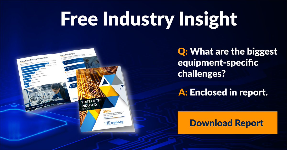 TestEquity's tweet photo. We did all the research so you can plan your year. Find all the industry answers to your questions in the 2023 State of the Industry Report.
Did we mention it's free?
π: https://t.co/rcKMBJ5MKa
#StateoftheIndustry #IndustryInsight #EngineeringAnswers #FreeReport https://t.co/xudWq3Wz7r
