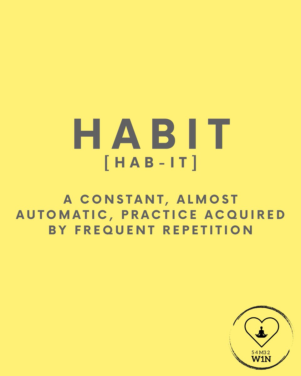 What are your habits? Are they helping you move forward? Are the helping to bring the best version of you? Food for thought 🤔

#habits #habitsofsuccess #highperformancehabits #morninghabits #wintheday