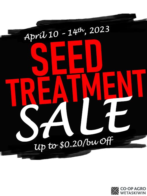 CoopAgroWetask's tweet photo. Insure your investment with the right Seed Treatment for your farming operation. All Seed Treatment on sale at the Wetaskiwin Co-op Agro Department April 10-14th @RGerrard20  @emileegraff @DFrederickson21 https://t.co/8Ug1y0fvSP