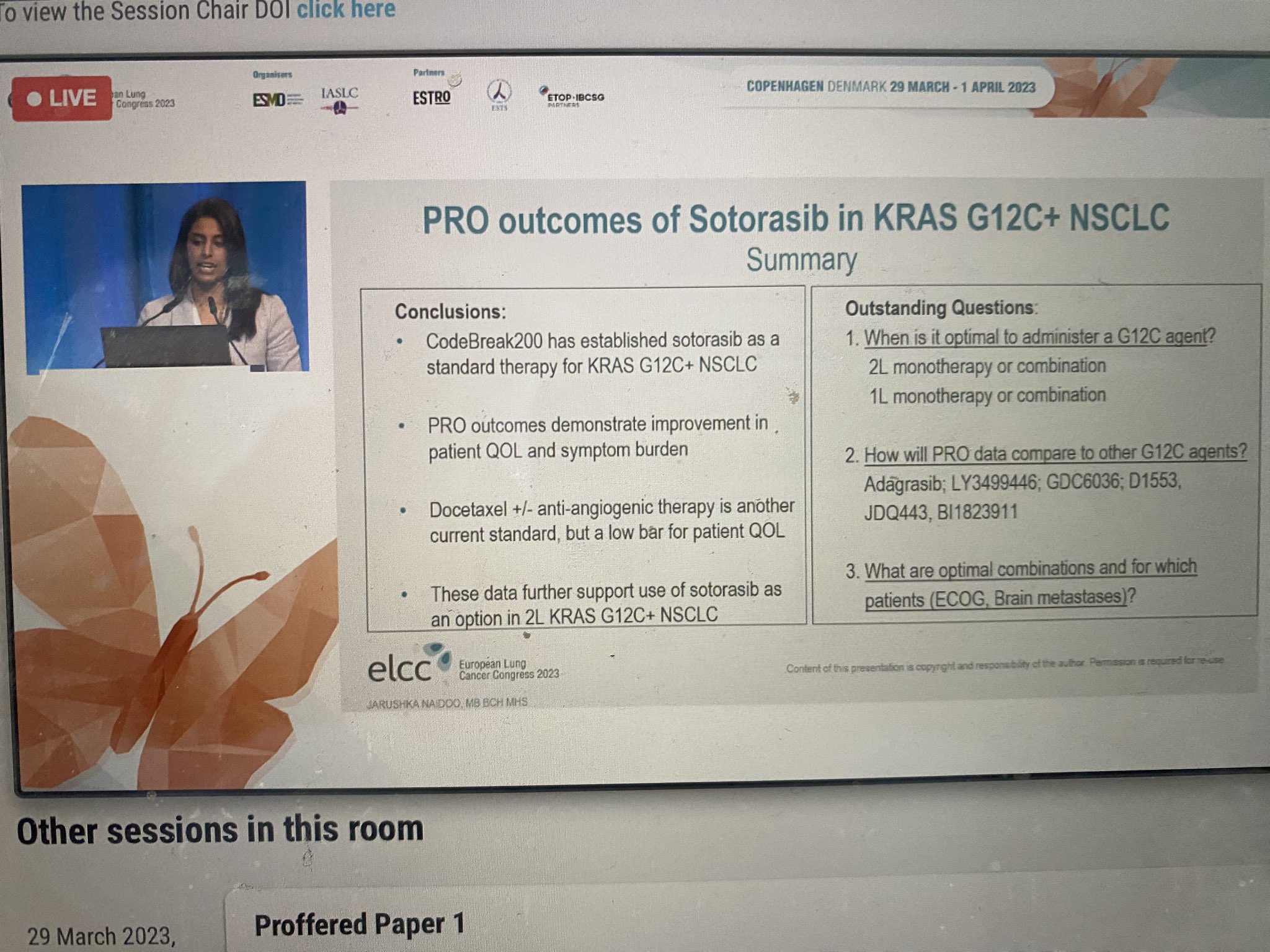 ELCC 2023 Patientreported from the CodeBreaK 200 phase 3