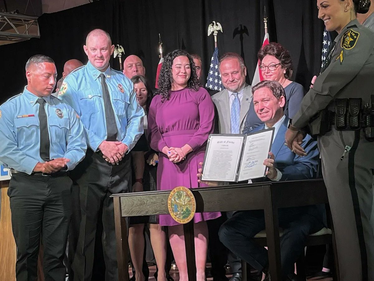 SWFLYR's tweet image. Bill signing of SB 102 (Live Local Act)!