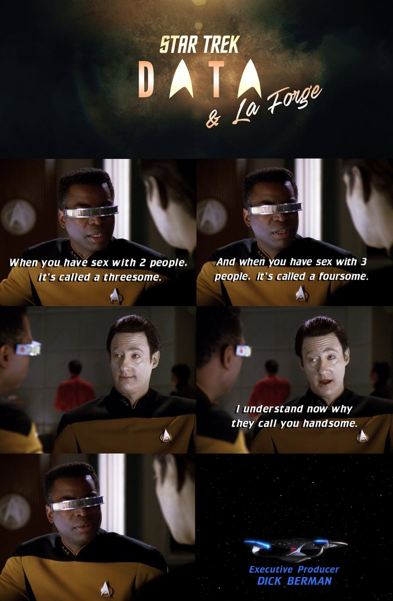 STDeltaShift's tweet photo. We need a burn team to 10 Forward! #StarTrek #DataandLaForge https://t.co/P33eSnnDWS
