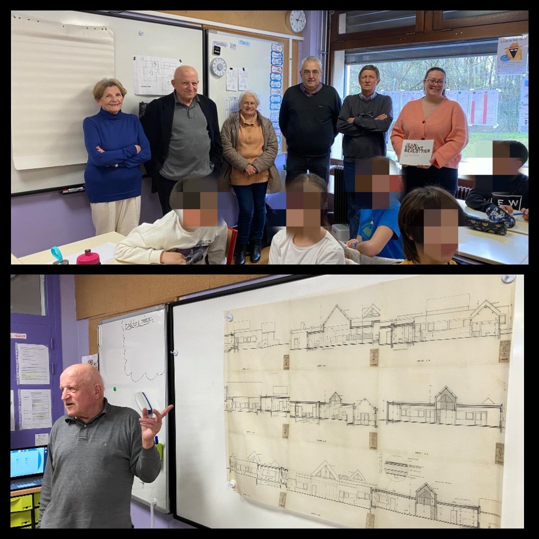 Le projet d'écriture du livre continue. Visite de Mr Berlottier, architecte, venu tout exprès du Rhône pour répondre aux questions des élèves concernant la construction de leur école. La rédaction du chapitre dédié va s'enrichir de ses explications..
#chateaudemussel
#Valserhone