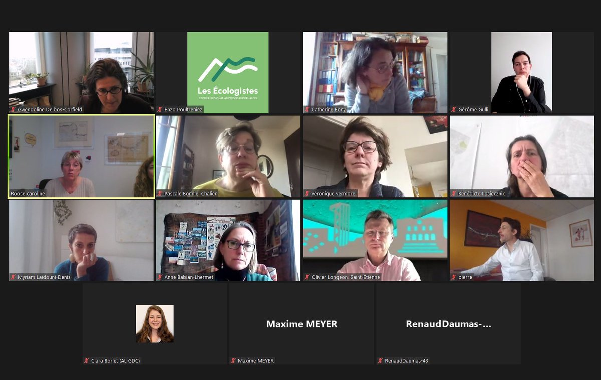 Financement des zones Natura 2000, installation agricole : échanges en cours entre notre groupe <a href="/EcologieAuRA/">Les Écologistes Région AuRA</a> et deux députées européennes écologistes <a href="/GDelbosCorfield/">Gwendoline Delbos-Corfield</a> et <a href="/CarolineRooseEU/">Caroline Roose 🌍 🐟 🌻</a> sur les gestion des fonds européens par la Région #AuRA.