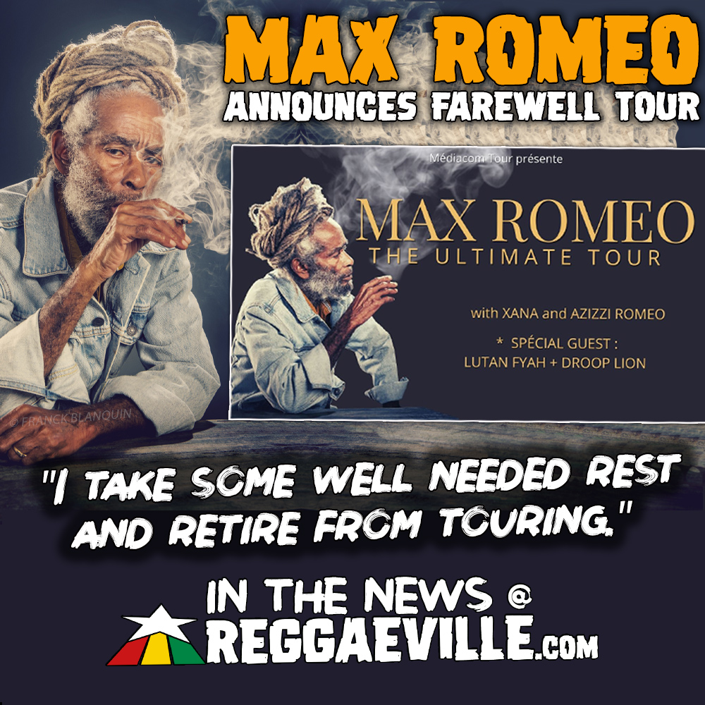 reggaeville's tweet photo. IN THE NEWS @ https://t.co/RfMlHEXjIP

MAX ROMEO's Ultimate Tour starts today in Tel Aviv (Israel) and includes a total of 50 concerts in France, Germany, The Netherlands, Spain, Italy, UK and Switzerland. https://t.co/41ucCY8vLB