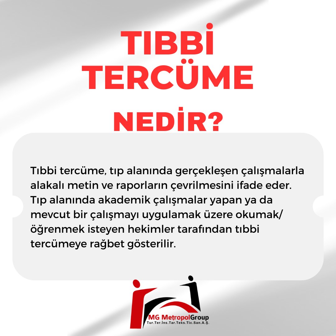 MetropolTercume's tweet photo. Tıbbi Tercüme Nedir?
Gelin Beraber İnceleyelim!

#danışmanlık #tercüme #Twitter 

📩 | info@metropoltercume.com
🌐 | https://t.co/WCJISvAaco https://t.co/MtMi34TIzM