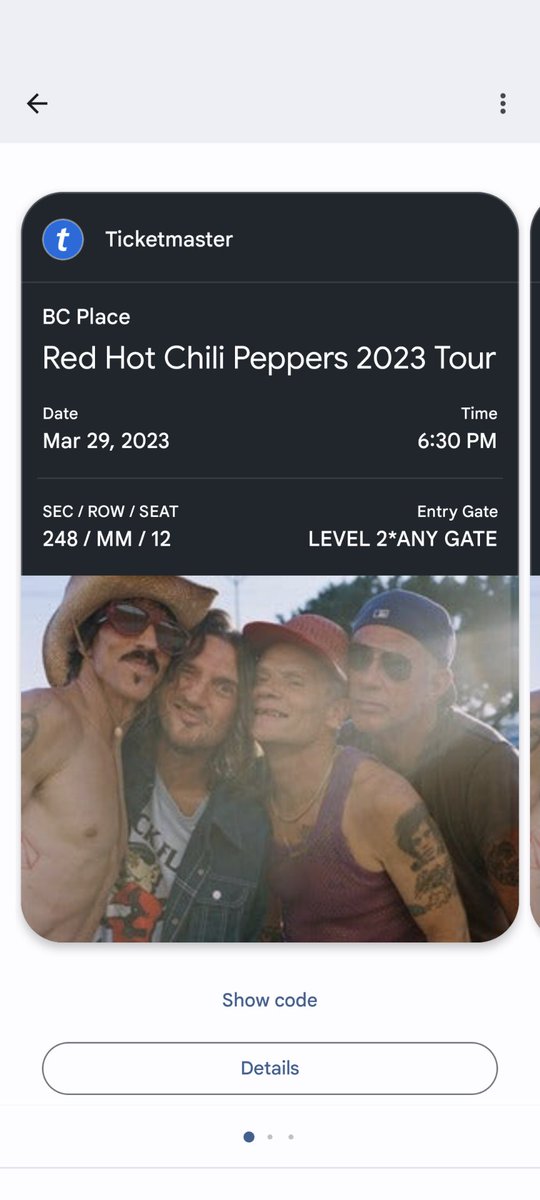 Looking forward to the big show tonight #RHCP2023 #unlimitedlove  #returnofthedreamcanteen #Vancouver #BCPlace