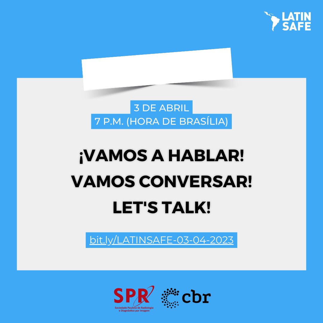 LatinSafe's tweet photo. El próximo Grupo de Estudio de Protección Radiológica se realizará el 3 de abril, con una presentación del Dr. Matthias Froelich.

O próximo Grupo de Estudos de Proteção Radiológica será realizado em 3 de abrl, com apresentação do Dr. Matthias Froelich.

https://t.co/XwHydaihRW https://t.co/EtAUl5S2Ik