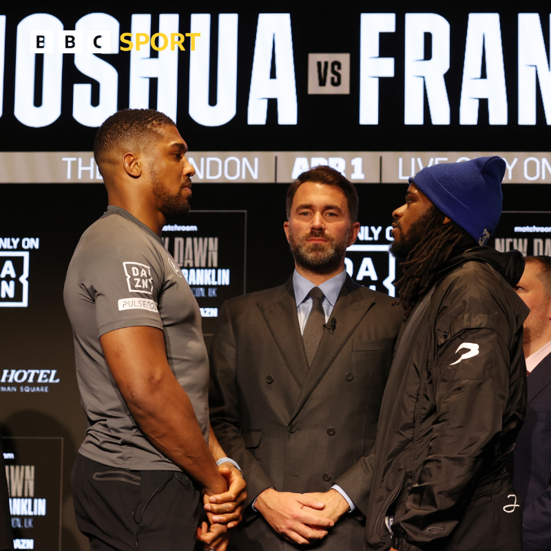 BBCSport's tweet photo. Anthony Joshua has three losses in his last five fights 😬

But is it the worst time for Jermaine Franklin to face him? 

#BBCBoxing