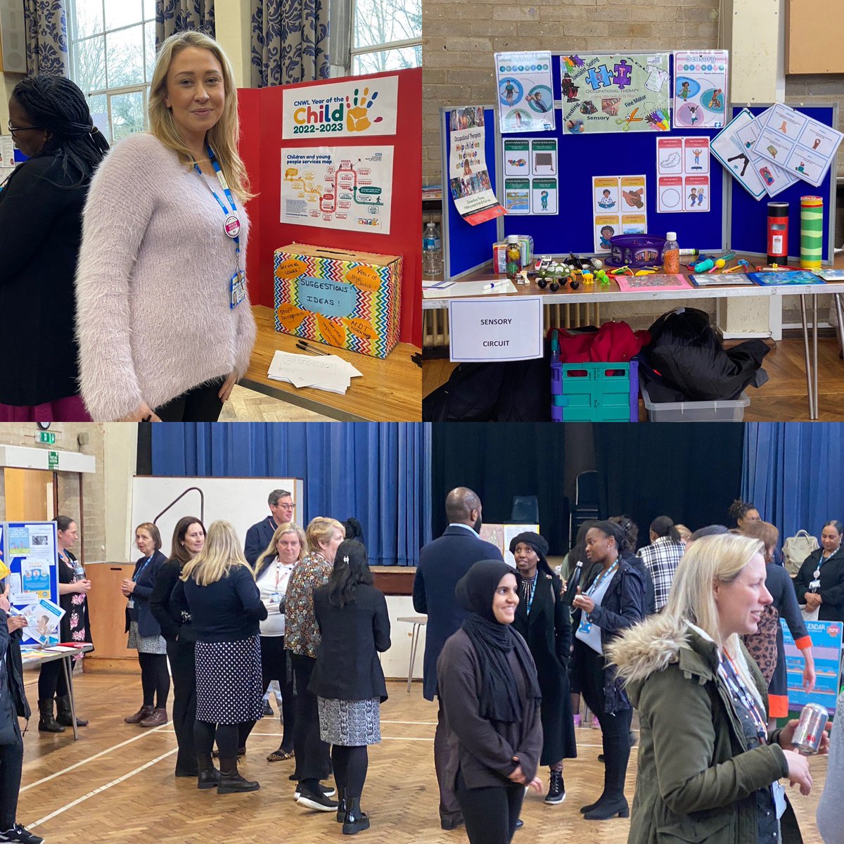 ZoeASargent's tweet photo. Lovely to be invited to the #weareHarrow Children’s service showcase event this afternoon! Well done all 👏 We also highlighted the fab @CNWLNHS #YearOfTheChild programme. Staff, partner and commissioners celebrating together 😊💕 https://t.co/BWIUYvBohQ